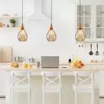 Uranix Cone Shape Water Ripple Glass Pendant Light