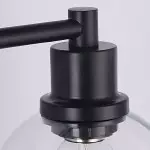 Navya Modern 3-Light Bathroom Sconces with Clear Glass Shades