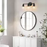 Navya Modern 3-Light Bathroom Sconces with Clear Glass Shades