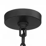 Ojaswi Rustic Bronze Industrial Pendant Light with Drum Shade