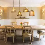 Cyralix Brass Coffee Water Ripple Glass Pendant Light