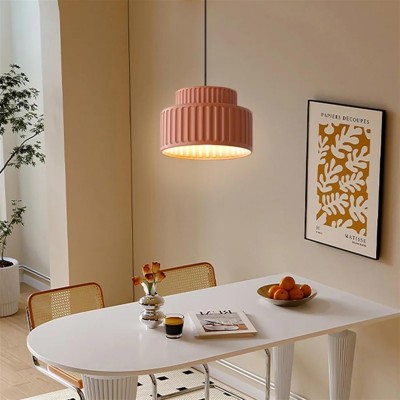 Draxithor Wabi Sabi Fluted Resin Cream Pendant Light Draxithor Wabi Sabi Fluted Resin Cream Pendant Light