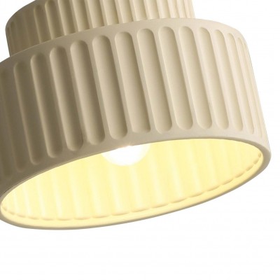 Draxithor Wabi Sabi Fluted Resin Cream Pendant Light Draxithor Wabi Sabi Fluted Resin Cream Pendant Light