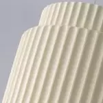 Draxithor Wabi Sabi Fluted Resin Cream Pendant Light