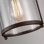 Eryxis Industrial Vintage Iron Glass Jar Pendant Light