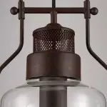 Eryxis Industrial Vintage Iron Glass Jar Pendant Light