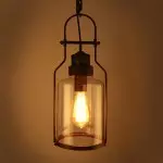 Eryxis Industrial Vintage Iron Glass Jar Pendant Light Eryxis Industrial Vintage Iron Glass Jar Pendant Light