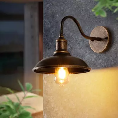 Arion Vintage Gooseneck Outdoor Wall Mounted Light Arion Vintage Gooseneck Outdoor Wall Mounted Light