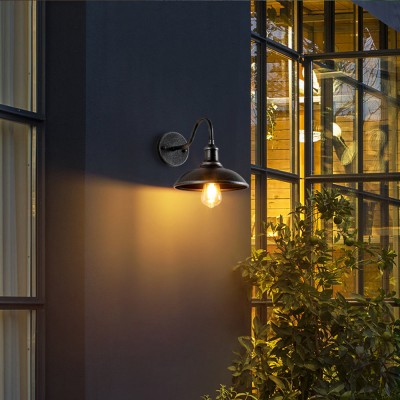 Arion Vintage Gooseneck Outdoor Wall Mounted Light Arion Vintage Gooseneck Outdoor Wall Mounted Light