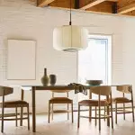 Drath Wabi Sabi Ribbed Paper Lantern Pendant Light