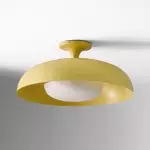 ‎Angelica Modern Yellow Metal Round Ceiling Light