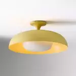 ‎Angelica Modern Yellow Metal Round Ceiling Light