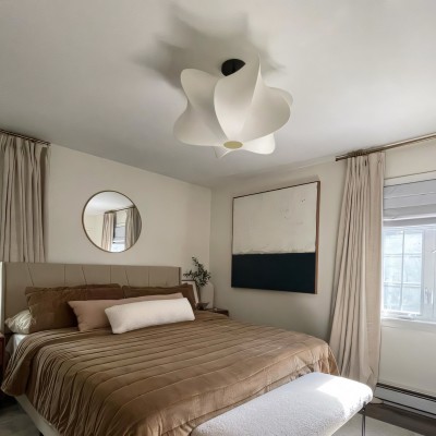 Jaxorix Wabi Sabi White Silkworm Cocoon Ceiling Light