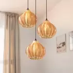 Vyndorix Farmhouse Hat Shaped Alabaster Pendant Light Vyndorix Farmhouse Hat Shaped Alabaster Pendant Light