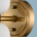 Mynith Milky Glass Tube Up Down Vanity Wall Sconce