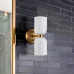 Iliana Rustic White Glass Double Tube Wall Sconce Iliana Rustic White Glass Double Tube Wall Sconce