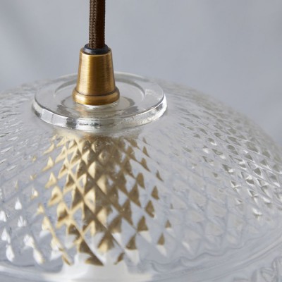 Oryndar Antique Cut Glass Bowl Pendant Light
