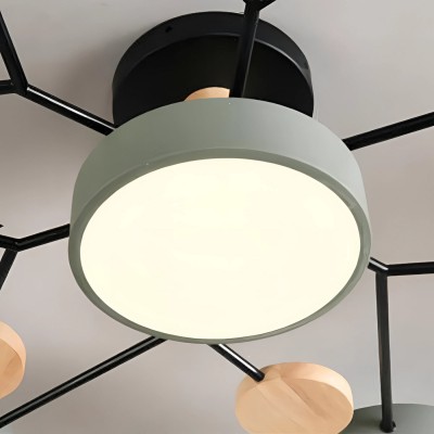 Phelith Scandinavian Round Molecule Branch Led Ceiling Light Phelith Scandinavian Round Molecule Branch Led Ceiling Light