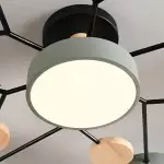 Phelith Scandinavian Round Molecule Branch Led Ceiling Light