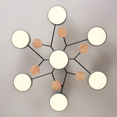 Phelith Scandinavian Round Molecule Branch Led Ceiling Light Phelith Scandinavian Round Molecule Branch Led Ceiling Light