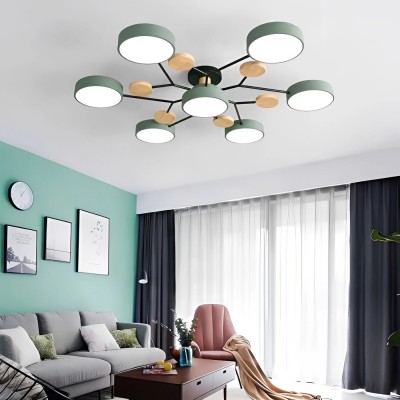 Phelith Scandinavian Round Molecule Branch Led Ceiling Light Phelith Scandinavian Round Molecule Branch Led Ceiling Light