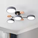 Phelith Scandinavian Round Molecule Branch Led Ceiling Light