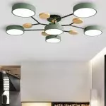 Phelith Scandinavian Round Molecule Branch Led Ceiling Light