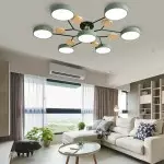 Phelith Scandinavian Round Molecule Branch Led Ceiling Light
