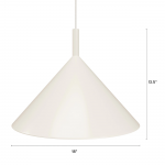 Quyron Nordic ‎Minimalist Iron Tapered Pendant Light