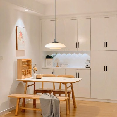 Worath Modern UFO Milk Glass Pendant Light Worath Modern UFO Milk Glass Pendant Light