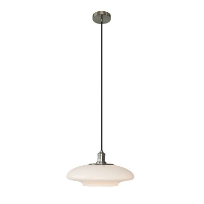 Worath Modern UFO Milk Glass Pendant Light Worath Modern UFO Milk Glass Pendant Light