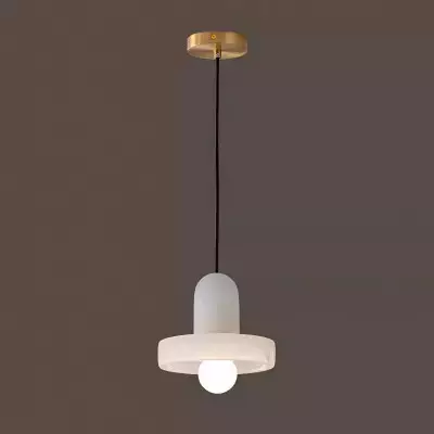 Vyndorix Farmhouse Hat Shaped Alabaster Pendant Light Vyndorix Farmhouse Hat Shaped Alabaster Pendant Light