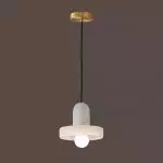 Vyndorix Farmhouse Hat Shaped Alabaster Pendant Light Vyndorix Farmhouse Hat Shaped Alabaster Pendant Light