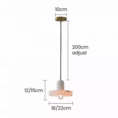 Vyndorix Farmhouse Hat Shaped Alabaster Pendant Light Vyndorix Farmhouse Hat Shaped Alabaster Pendant Light