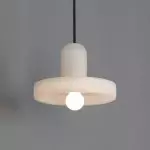 Vyndorix Farmhouse Hat Shaped Alabaster Pendant Light Vyndorix Farmhouse Hat Shaped Alabaster Pendant Light