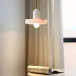 Vyndorix Farmhouse Hat Shaped Alabaster Pendant Light Vyndorix Farmhouse Hat Shaped Alabaster Pendant Light