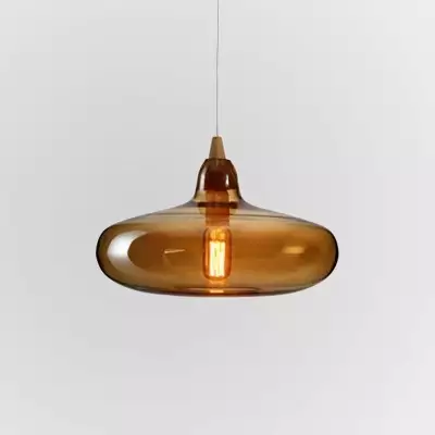 Zyren Modern Art Amber Glass Pendant Light Zyren Modern Art Amber Glass Pendant Light