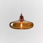 Zyren Modern Art Amber Glass Pendant Light Zyren Modern Art Amber Glass Pendant Light