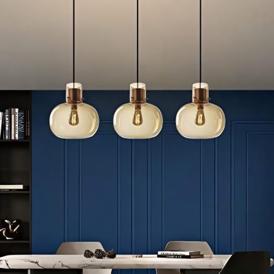 Dravon Minimalist Amber Glass Bottle Pendant Light Dravon Minimalist Amber Glass Bottle Pendant Light