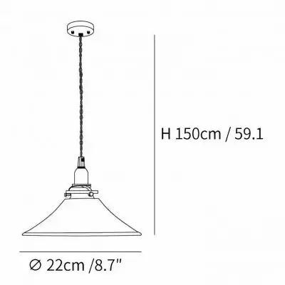 Vythar Retro Brass Cone Amber Glass Pendant Light Vythar Retro Brass Cone Amber Glass Pendant Light