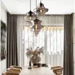 Helix Modern Glass Spool Pendant Light