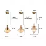 Helix Modern Glass Spool Pendant Light