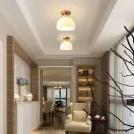 Omrix White Fluted Glass Single Semi Flush Mount Light