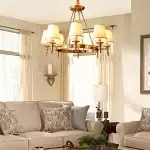 Yasmin Antique Brass Wagon Wheel Chandelier