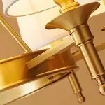 Yasmin Antique Brass Wagon Wheel Chandelier