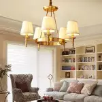 Yasmin Antique Brass Wagon Wheel Chandelier