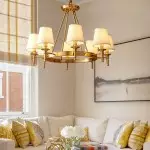 Yasmin Antique Brass Wagon Wheel Chandelier