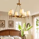 Yasmin Antique Brass Wagon Wheel Chandelier