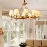 Yasmin Antique Brass Wagon Wheel Chandelier