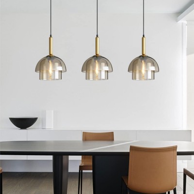 Loxis Multi Layer Dome Glass Pendant Light Loxis Multi Layer Dome Glass Pendant Light